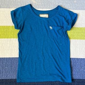 Abercrombie - Blue Pocket Logo Tee
